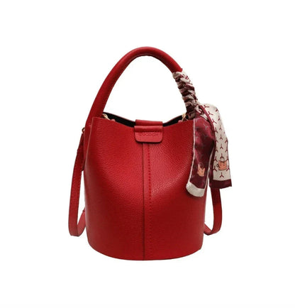 Sac seau en cuir noir pour femme avec bandoulière réglable – Élégant et pratique pour toutes les occasions