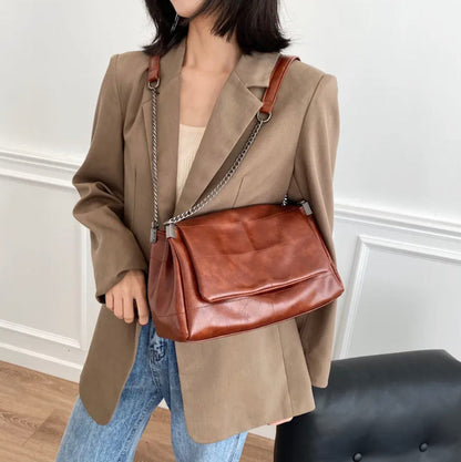 Sac à épaule en cuir synthétique pour femme – 31x20x13 cm, élégant et pratique pour les sorties et les voyages