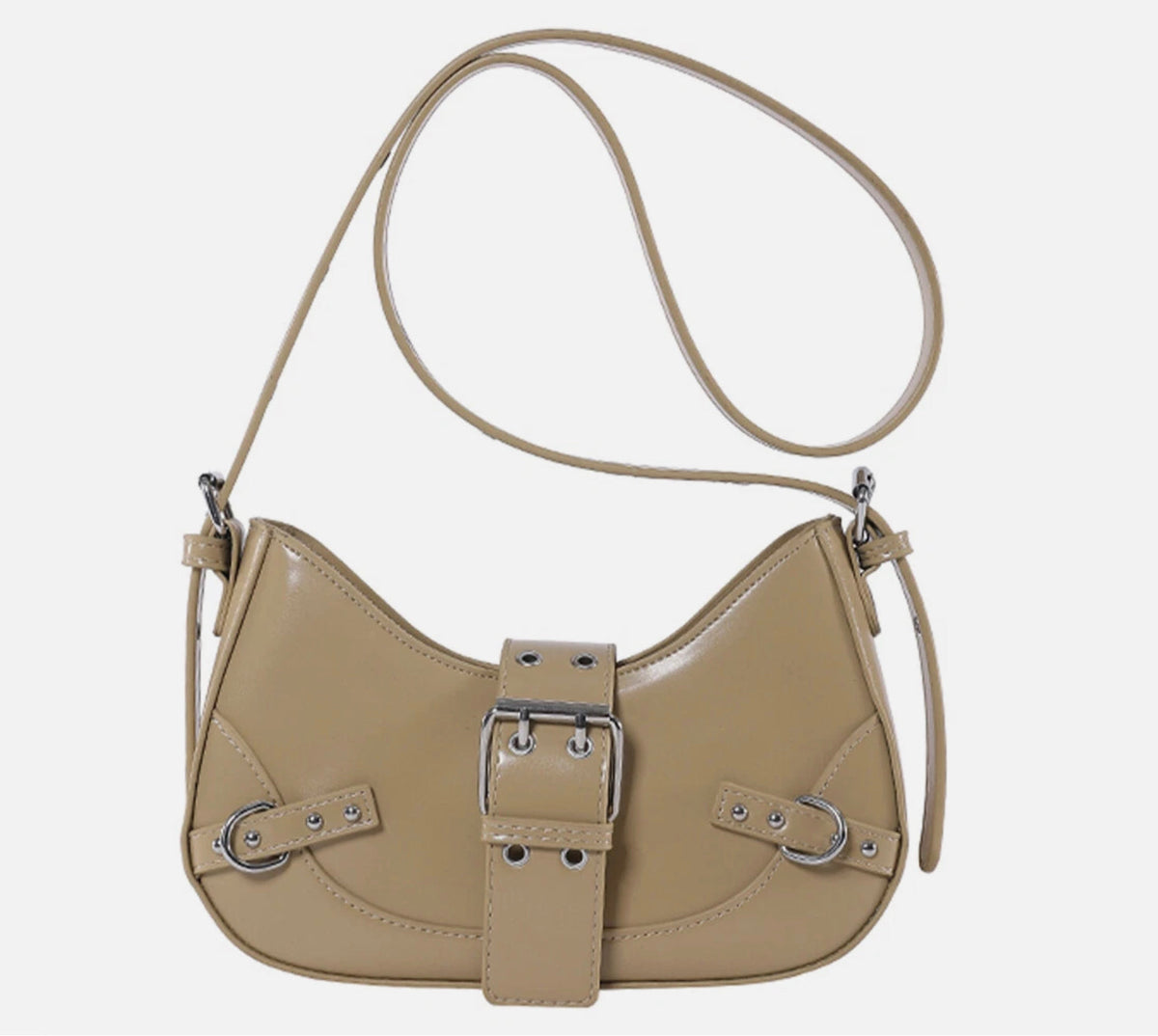 Sac à main en cuir élégant pour femmes – Sac d'épaule raffiné, 5 couleurs disponibles, 24x15x6 cm