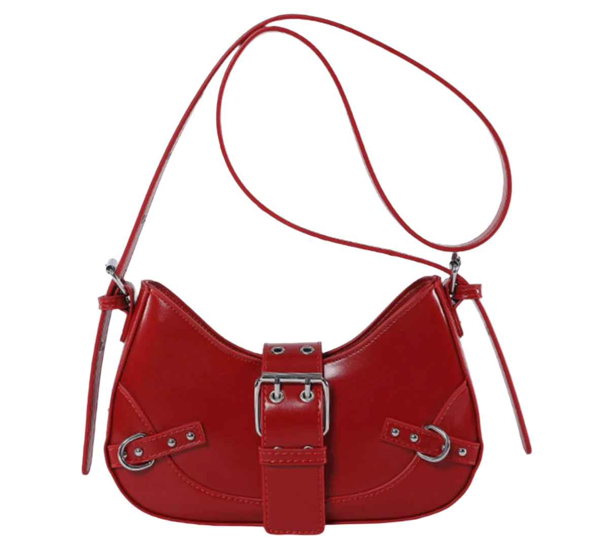 Sac à main en cuir élégant pour femmes – Sac d'épaule raffiné, 5 couleurs disponibles, 24x15x6 cm