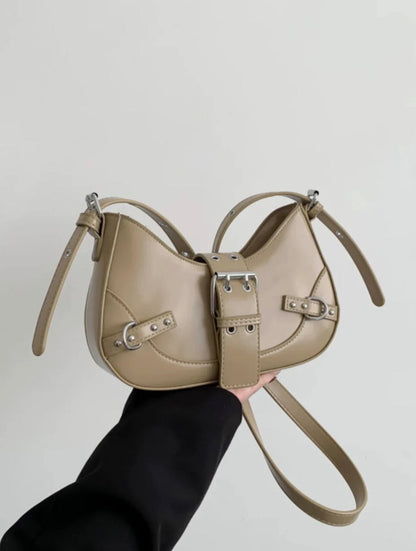 Sac à main en cuir élégant pour femmes – Sac d'épaule raffiné, 5 couleurs disponibles, 24x15x6 cm