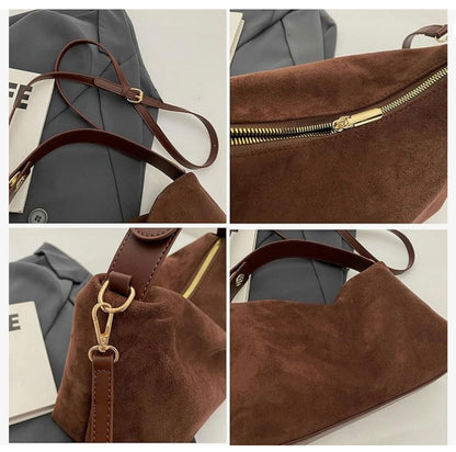 Sac à main élégant en cuir noir avec bandoulière réglable – Sac idéal pour femmes pour sorties et événements