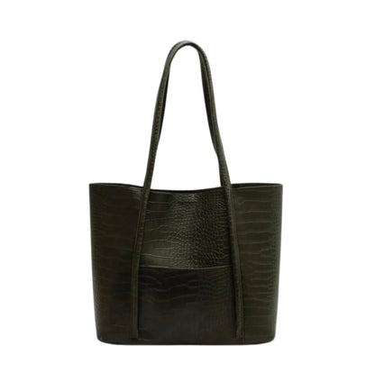 Sac à main Croco pour femmes - Élégant et pratique, dimensions 38x28x13 cm, intérieur spacieux et compartiments organisés