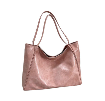 Sac fourre-tout en cuir synthétique souple pour femme – Grand format style rétro, pratique et élégant pour un usage quotidien