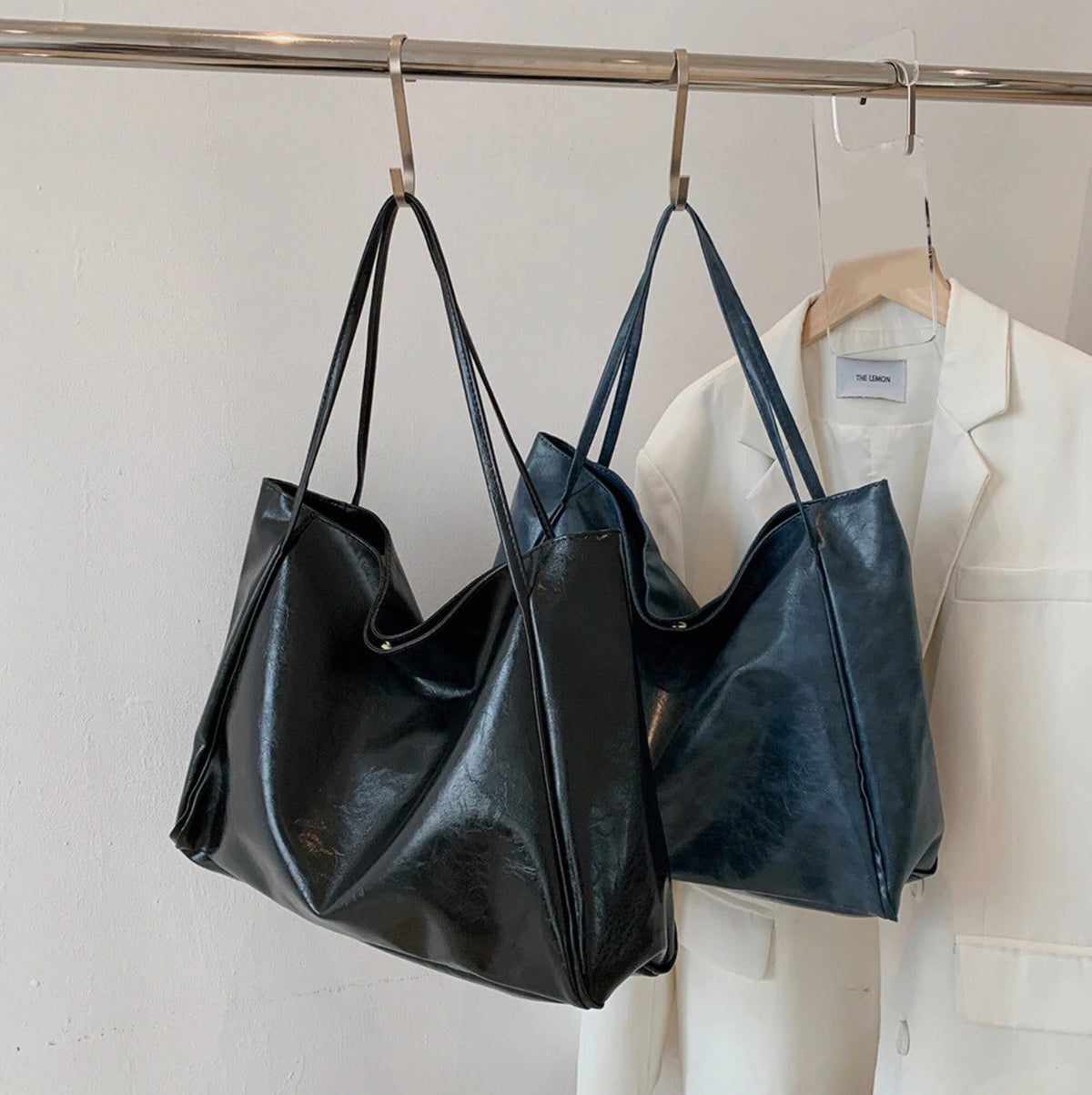 Sac fourre-tout en cuir synthétique souple pour femme – Grand format style rétro, pratique et élégant pour un usage quotidien