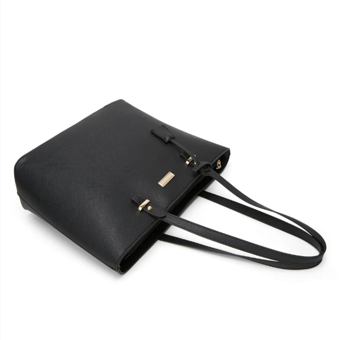 Sac à main élégant pour femme en cuir synthétique, sac d'épaule pratique pour mère et enfant – Quatre pièces, idéal pour les sorties quotidiennes
