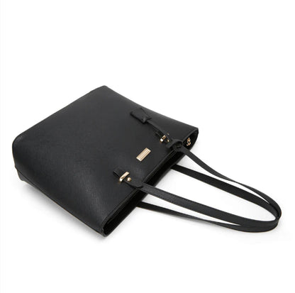 Sac à main élégant pour femme en cuir synthétique, sac d'épaule pratique pour mère et enfant – Quatre pièces, idéal pour les sorties quotidiennes