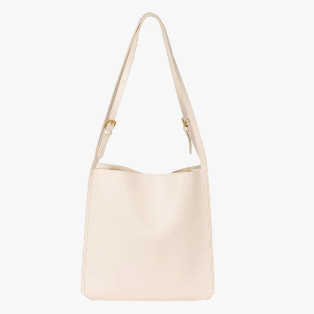 Women's Handbag in Vegetable Leather with Adjustable Straps – Elegant Practical Tote Bag for All Occasions