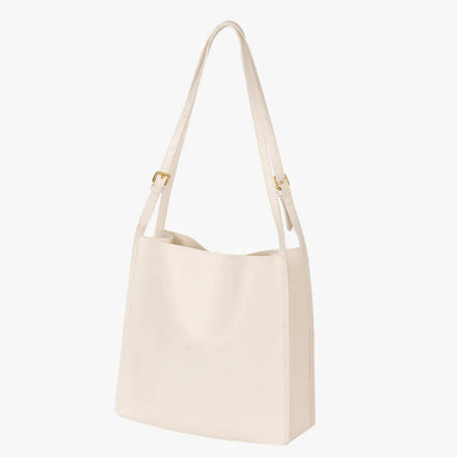 Women's Handbag in Vegetable Leather with Adjustable Straps – Elegant Practical Tote Bag for All Occasions
