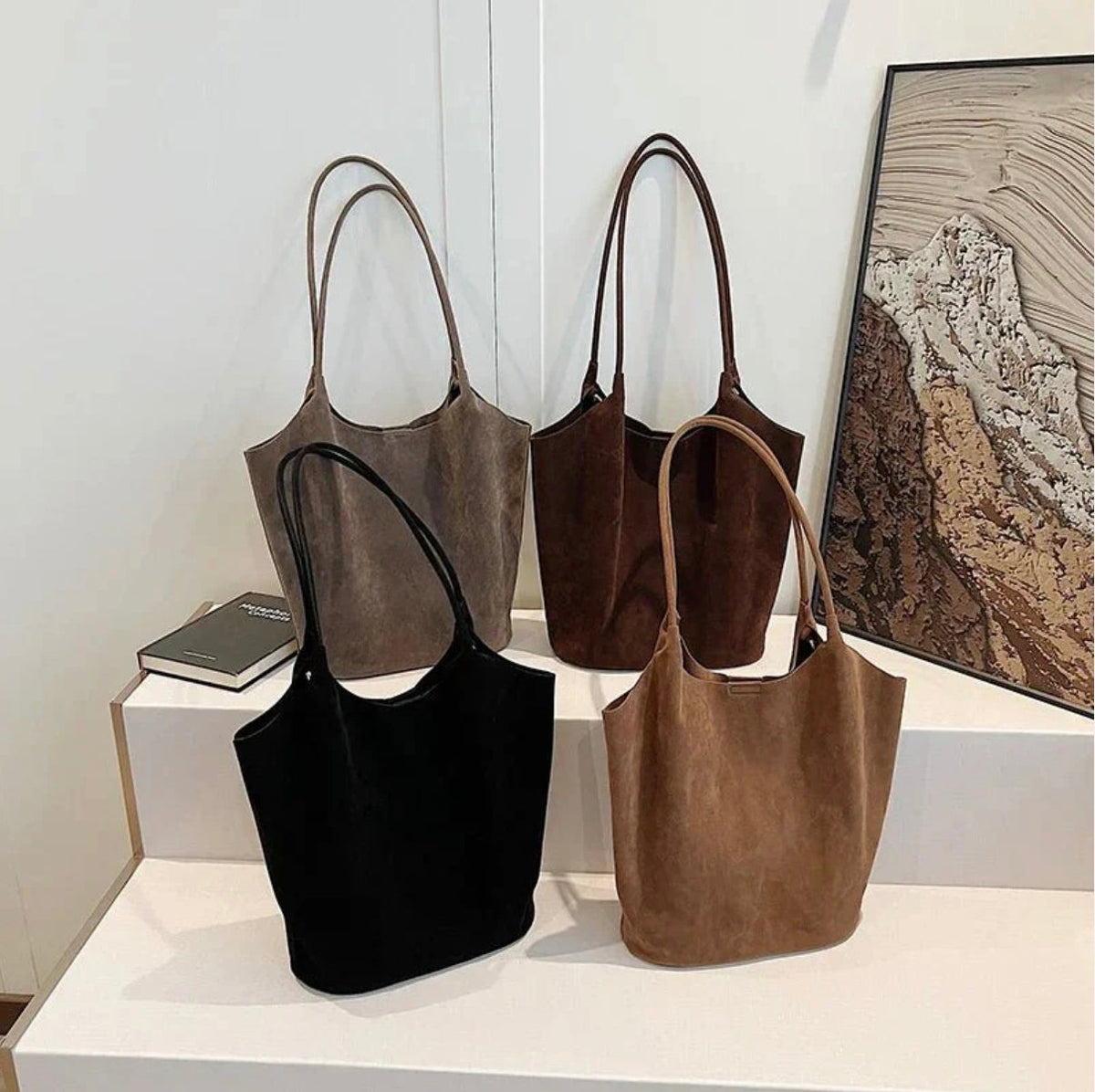 Sac à main en cuir pour femme Juliette – Cabas élégant de 42 cm, pratique et polyvalent pour un usage quotidien