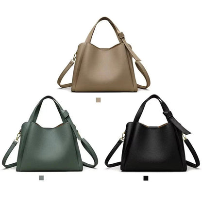 Sac à épaule Sophie pour femme en cuir synthétique - Élégant, pratique, bandoulière réglable, intérieur spacieux - Noir