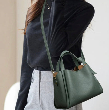 Sac à épaule Sophie pour femme en cuir synthétique - Élégant, pratique, bandoulière réglable, intérieur spacieux - Noir