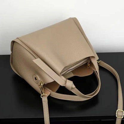 Sac à épaule Sophie pour femme en cuir synthétique - Élégant, pratique, bandoulière réglable, intérieur spacieux - Noir