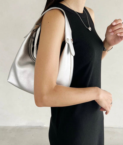 Sac à main en cuir souple pour femme Joséphine – Élégant, pratique avec bandoulière réglable, noir ou marron