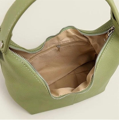 Sac à main en cuir souple pour femme Joséphine – Élégant, pratique avec bandoulière réglable, noir ou marron