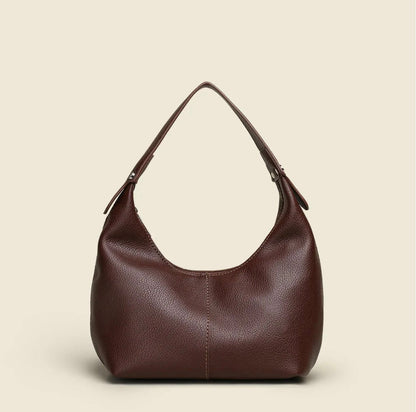 Sac à main en cuir souple pour femme Joséphine – Élégant, pratique avec bandoulière réglable, noir ou marron