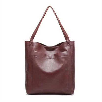 Sac à main élégant en cuir vieilli pour femme – Grande taille, résistant aux rayures et à l'eau, idéal pour toutes les occasions