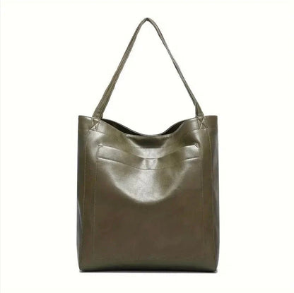 Sac à main élégant en cuir vieilli pour femme – Grande taille, résistant aux rayures et à l'eau, idéal pour toutes les occasions