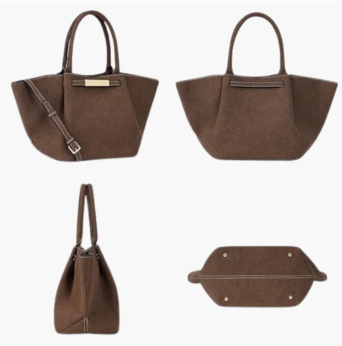 Sac à main en daim végétal pour femmes – Élégant, durable et spacieux avec des poignées confortables