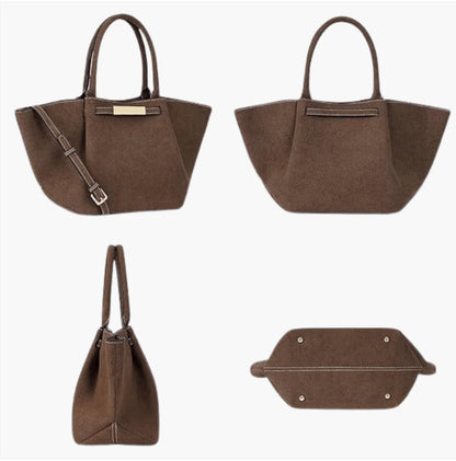 Sac à main en daim végétal pour femmes – Élégant, durable et spacieux avec des poignées confortables