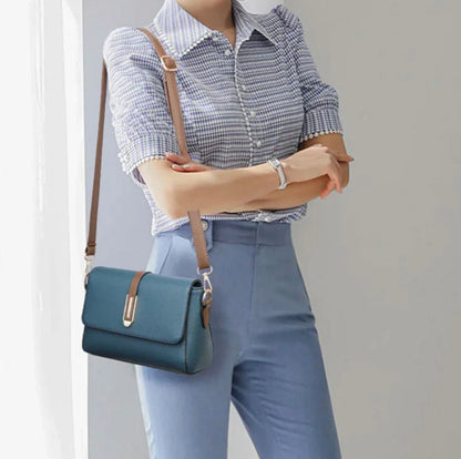 Women's Natacha Shoulder Bag in Synthetic Leather – Elegant and Practical, Adjustable Shoulder Strap, Compact and Spacious