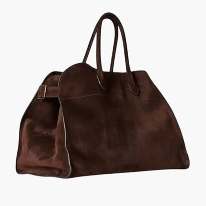 Sac à main en cuir suédé végétalien pour femme – Sac d'épaule élégant et pratique pour un usage quotidien, dimensions 38x28x23 cm