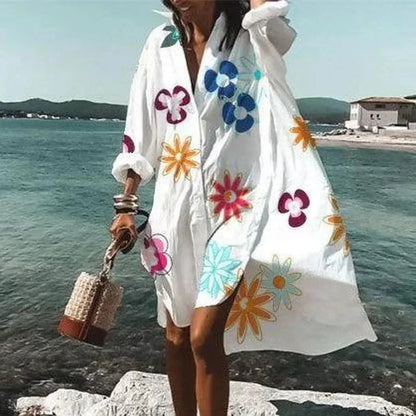 Robe d'été longue blanche élégante pour femme – Sophistiquée et confortable pour toutes les occasions