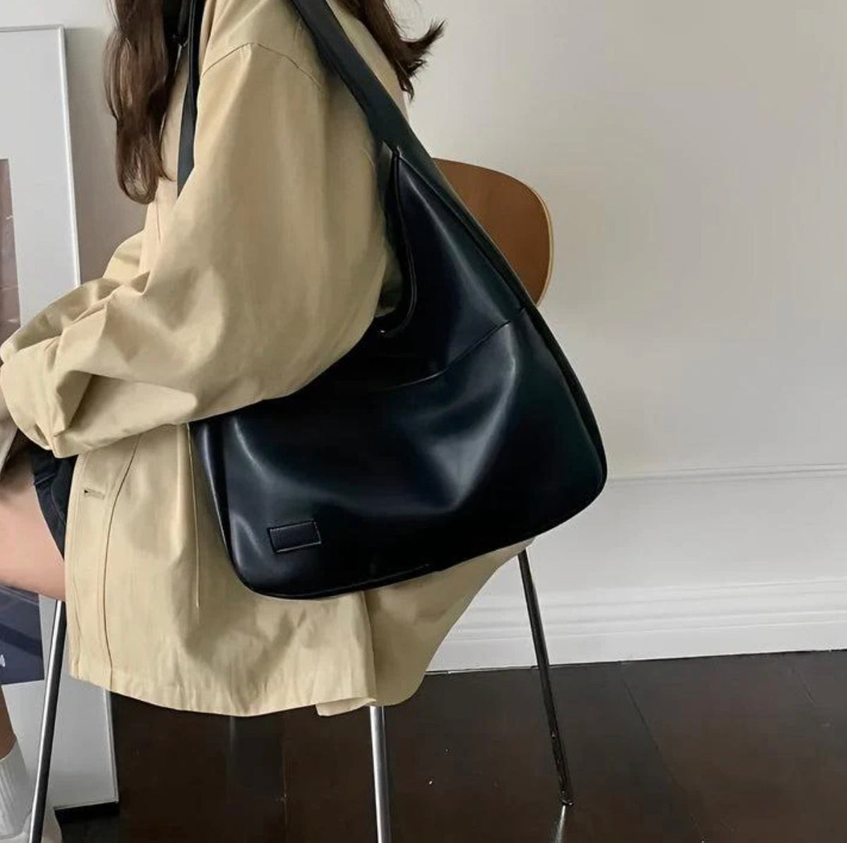 Sac à main en cuir pour femme avec bandoulière réglable – Sac fourre-tout élégant et pratique pour toutes les occasions