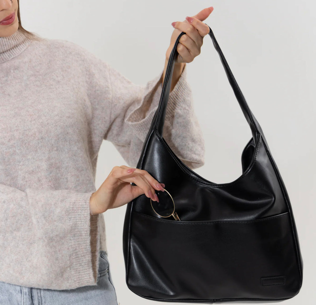 Sac à main en cuir pour femme avec bandoulière réglable – Sac fourre-tout élégant et pratique pour toutes les occasions