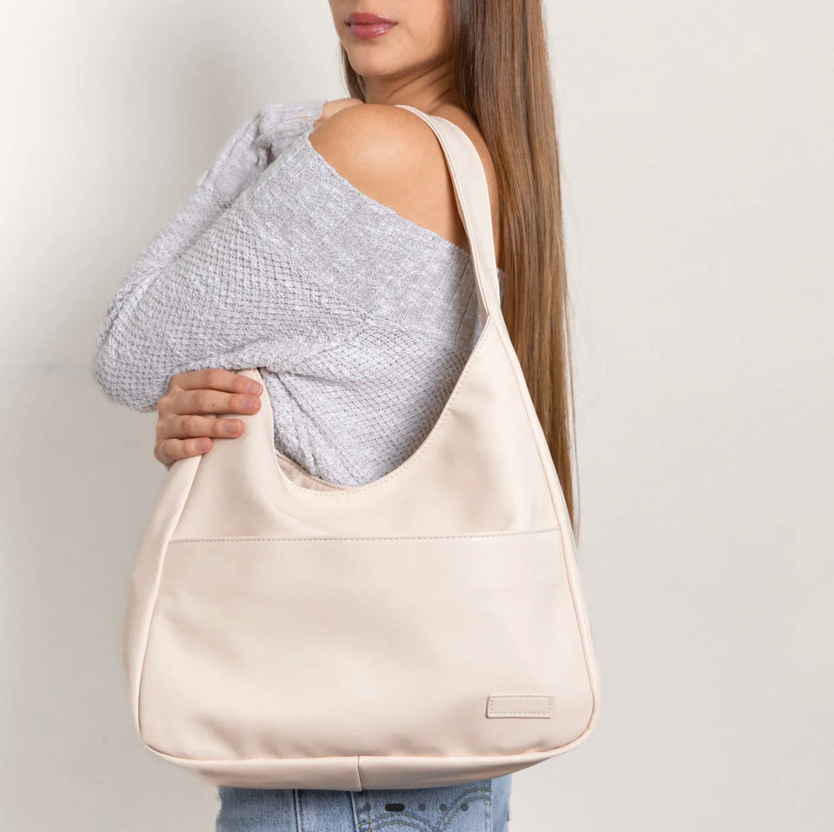 Sac à main en cuir pour femme avec bandoulière réglable – Sac fourre-tout élégant et pratique pour toutes les occasions