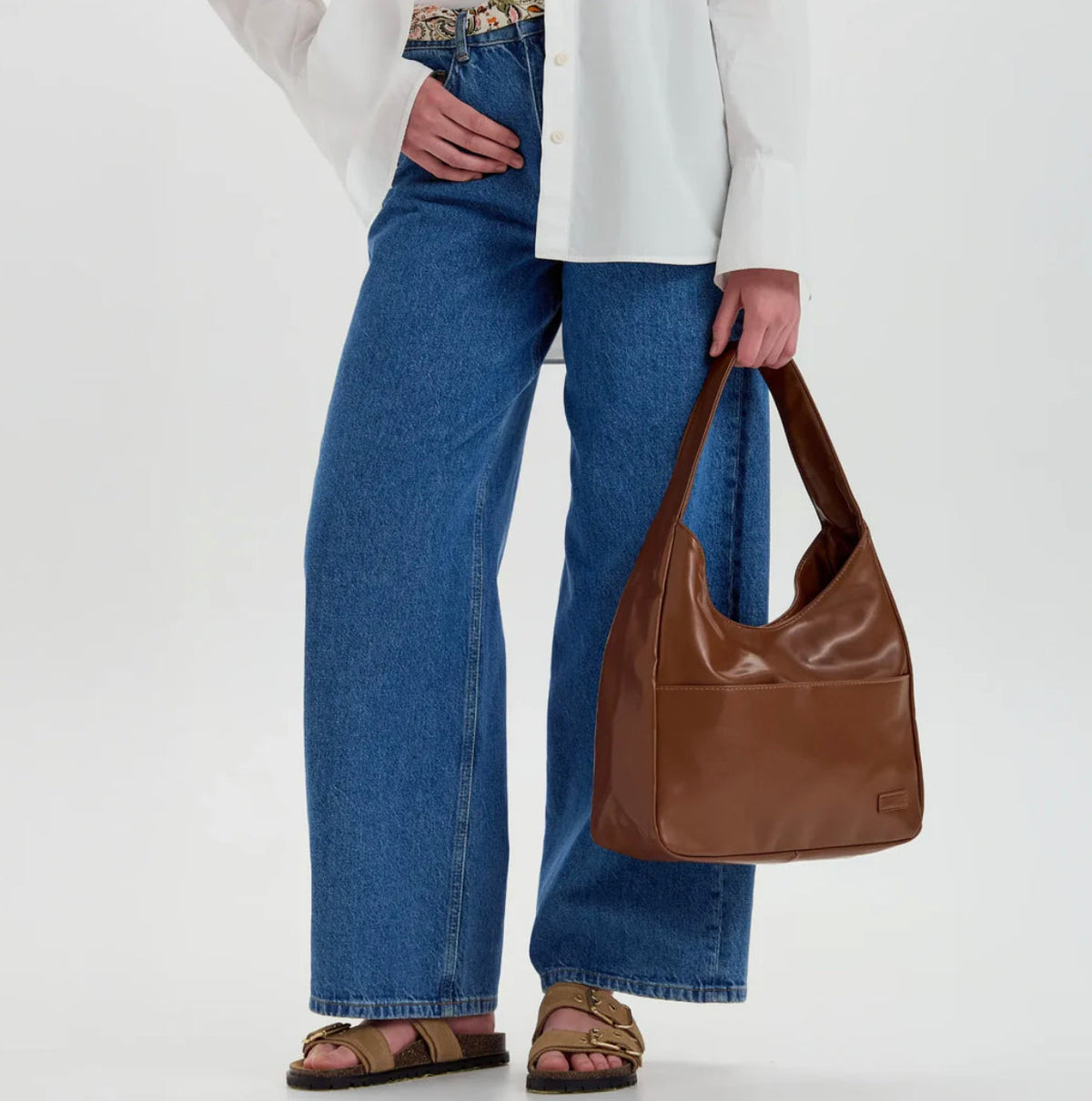 Sac à main en cuir pour femme avec bandoulière réglable – Sac fourre-tout élégant et pratique pour toutes les occasions