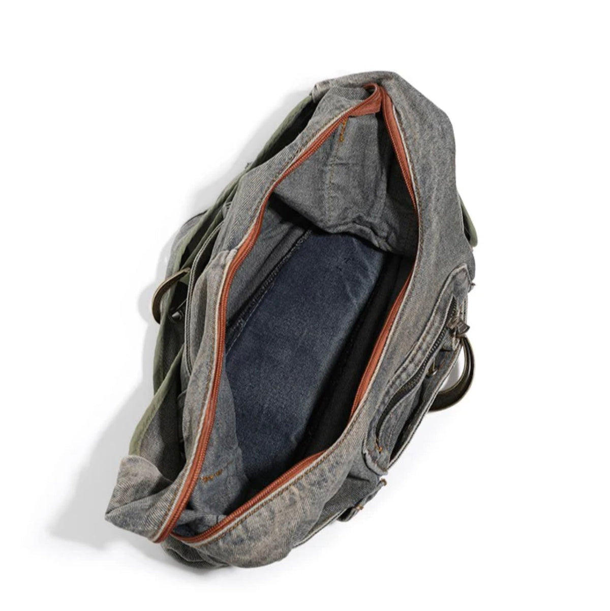 Eclectic Women's Hobo Bag in Denim with Adjustable Strap – Compact and Spacious Handbag for a Trendy Style