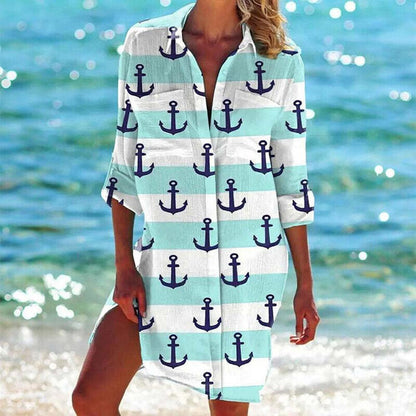 Robe longue d'été élégante pour femme avec encolure en V – Élégance et confort pour toutes les occasions
