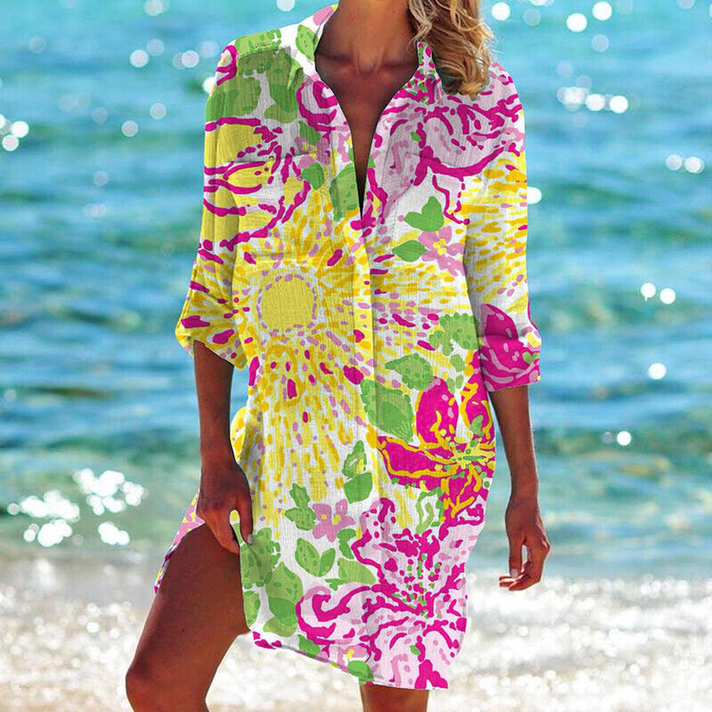 Variant image for Robe d'Été Femme Longue Chic avec Décolleté en V – Élégance et Confort pour Toutes les Occasions-65