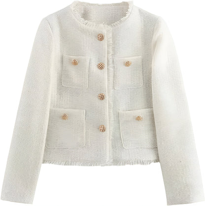 Veste élégante pour femme avec boutons dorés