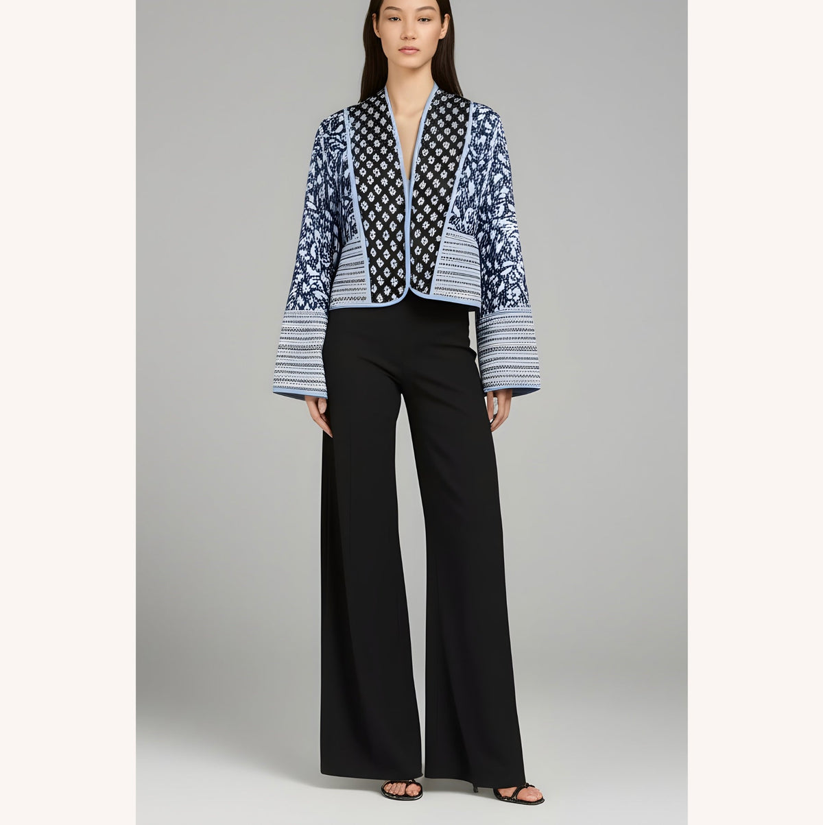 Veste réversible pour femme bleue/rose taille M en polyester matelassé