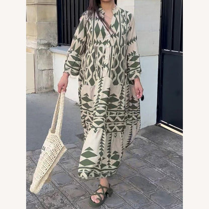 Robe longue aérée pour femme en tissu léger – Confort élégant pour l'été et le soir