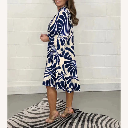 Robe longue d'été pour femmes élégante avec motif floral - Tissu léger et confortable pour l'été