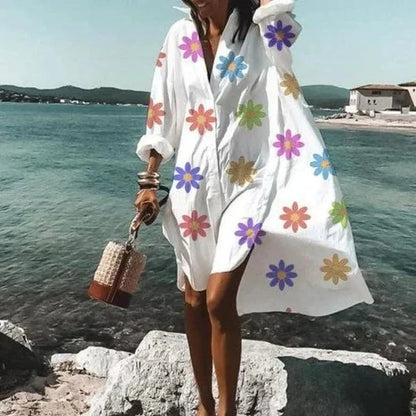 Robe d'été longue blanche élégante pour femme – Sophistiquée et confortable pour toutes les occasions