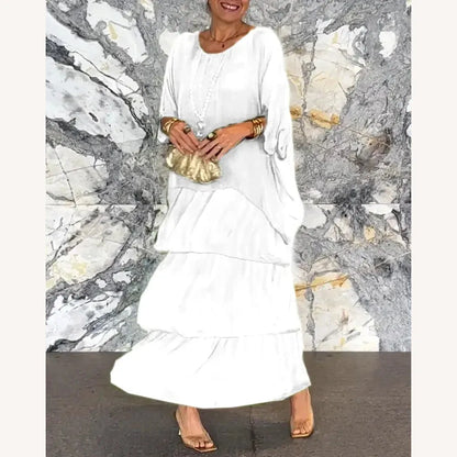 Variant image for Robe Longue Élégante Femme à Encolure en V – Idéale pour Événements et Été, Robe de Soirée Longue en Tissu Respirant-31