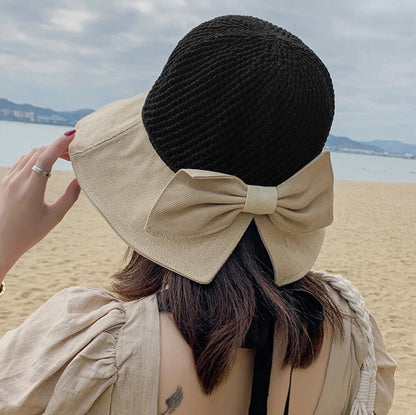 Women's Lightweight Straw Hat with Sun Protection – Elegant Summer Boater Hat