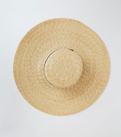Women's Adjustable Straw Hat – Summer Elegance with Sun Protection, Head Circumference 54-59 cm