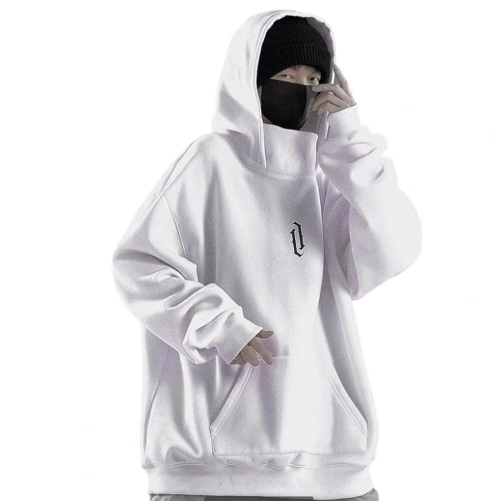 Sweat à capuche en coton surdimensionné pour homme – Style décontracté printemps/automne, poche kangourou, confortable et ample