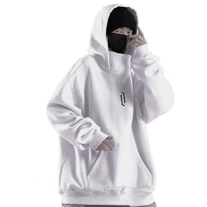 Sweat à capuche en coton surdimensionné pour homme – Style décontracté printemps/automne, poche kangourou, confortable et ample