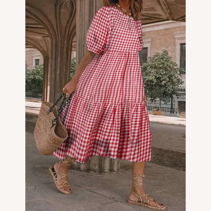 Robe longue élégante pour femme en coton, confortable et polyvalente – Idéale pour toutes les occasions
