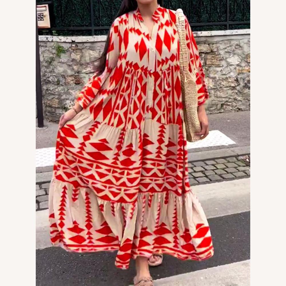 Robe longue aérée pour femme en tissu léger – Confort élégant pour l'été et le soir