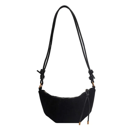 Sac à bandoulière en cuir noir pour femme - Élégant et pratique pour les sorties quotidiennes, taille idéale 25x20x10 cm