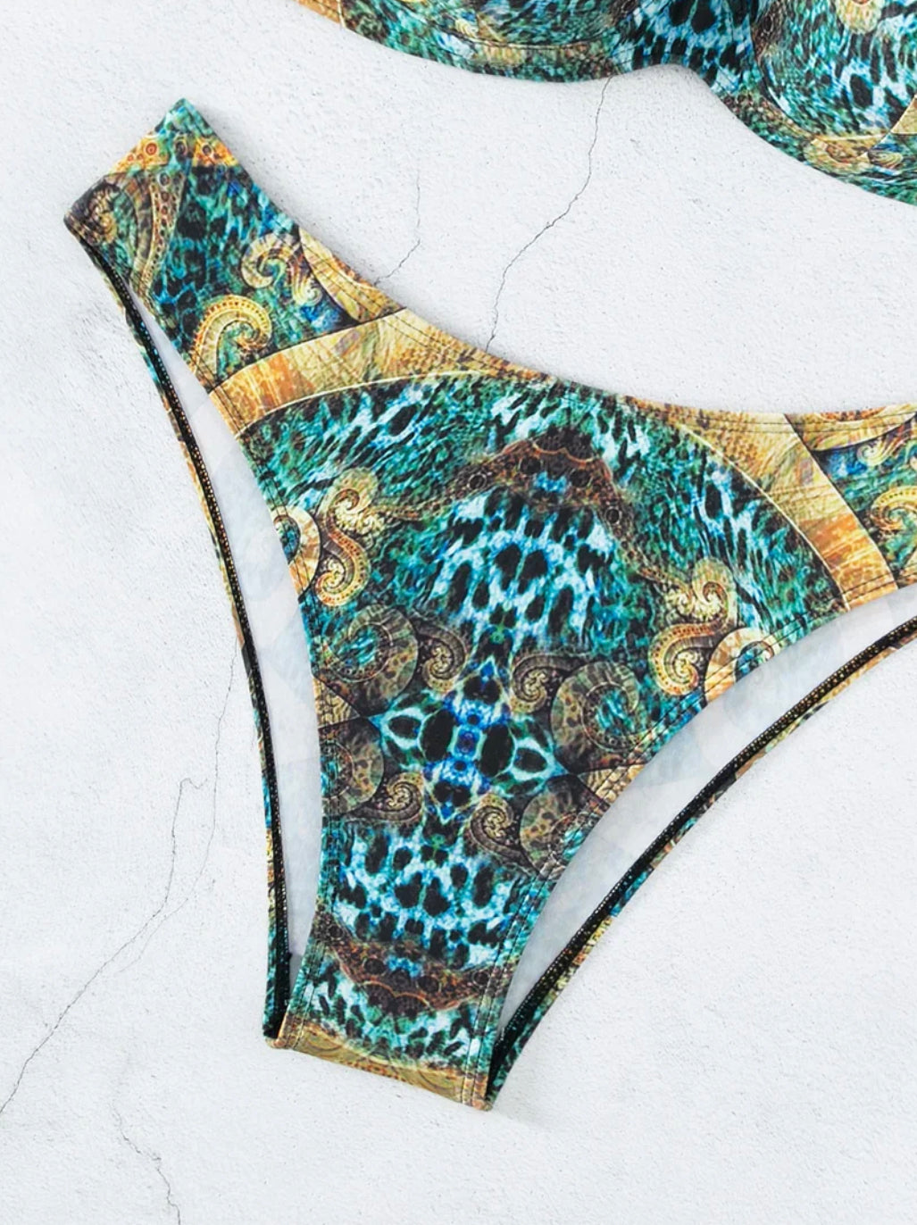 Bikini Totémique Tribal Femme – Maillot de bain sexy à motif animalier, Confortable et Élégant, Tailles S à XL