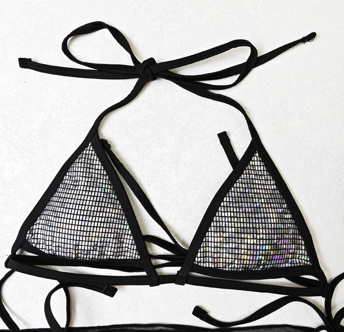 Maillot de bain bohème trois pièces pour femme avec détails en dentelle – Maillot élégant pour la plage et la piscine