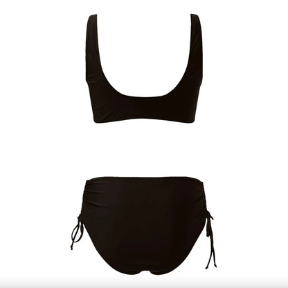 Bikini taille haute élégant pour femme en tissu résistant à l'eau – Maillot de bain chic pour la plage et la piscine